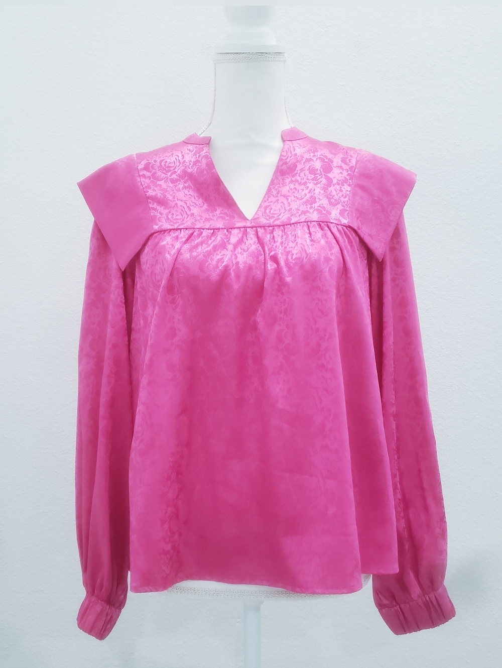 CROSBY By Mollie Burch Pink Long Sleeve Blouse Size XS